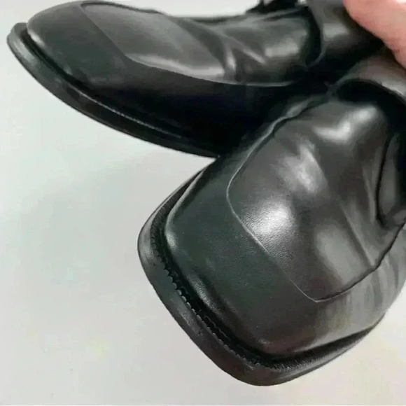 Ashton Gray mens dress shoes size 11 black leather monk strap main image 4